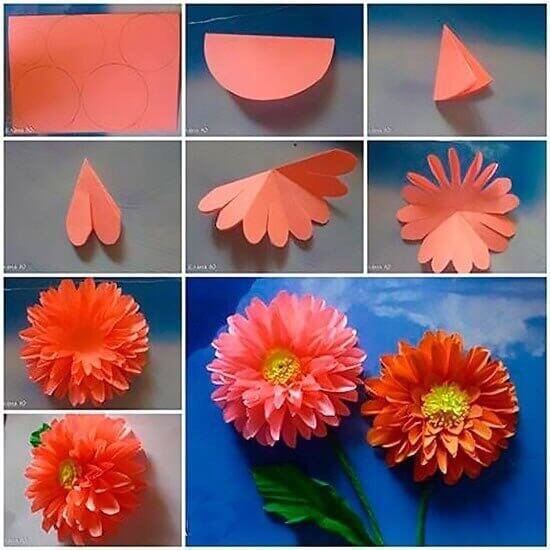 Великі квіти з паперу. Як зробити квіти своїми руками?