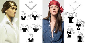 Як красиво і правильно завязати хустку на голову: способи, створення модного оригінального образу