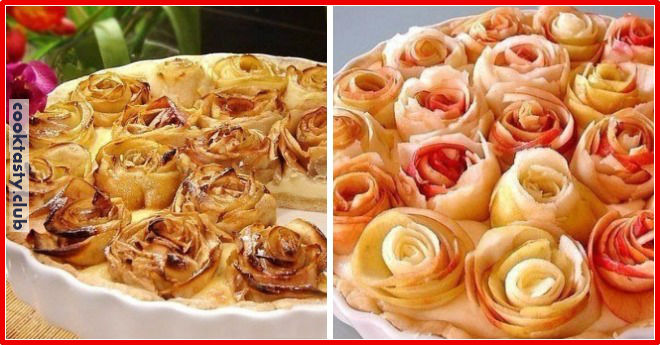 Соковитий пиріг «Троянди»