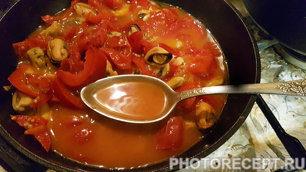 Гострий суп з мідіями з Тунісу   рецепт з фото покроково