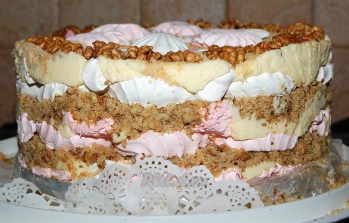 Рецепт торта з зефіру без випічки: смачний десерт