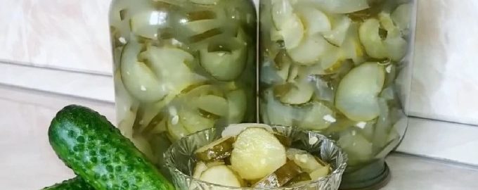Салат на зиму з огірків без стерилізації