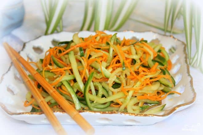 Рецепт салату з огірків по корейськи   Енциклопедія домашніх заготовок