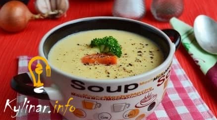 Сирний суп пюре з куркою