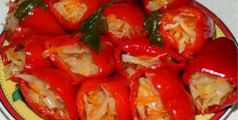 Фаршировані перці — прості і смачні рецепти овочів на зиму