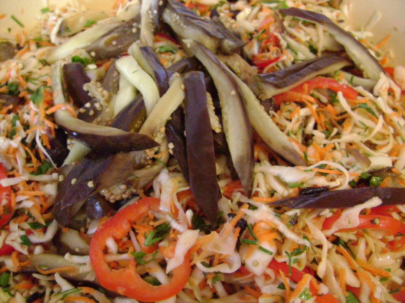 Салат з баклажанів на зиму — кращі рецепти смачної закуски