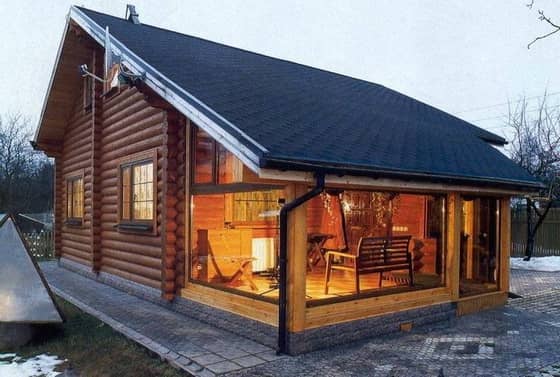 Цікаві проекти деревяних будинків з бруса