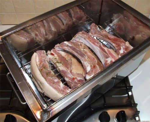 Як коптити свинину в коптильні гарячого копчення, рецепти