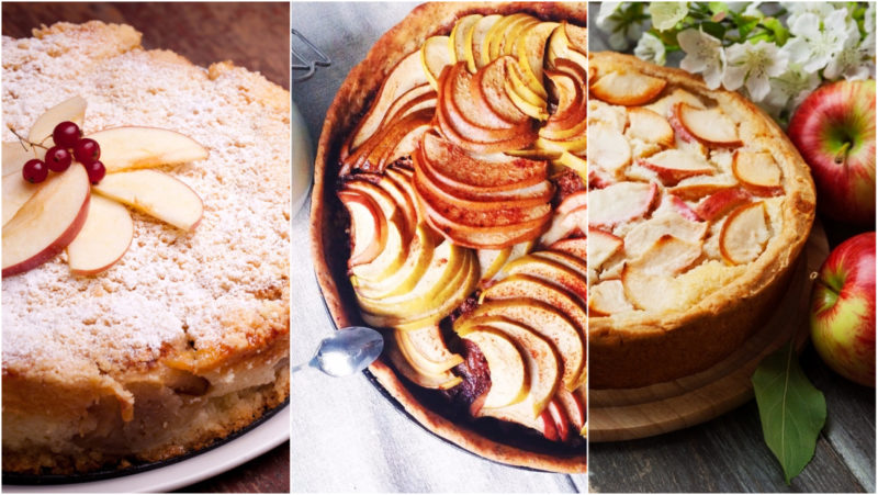 Пиріг з яблуками на кефірі – 5 рецептів