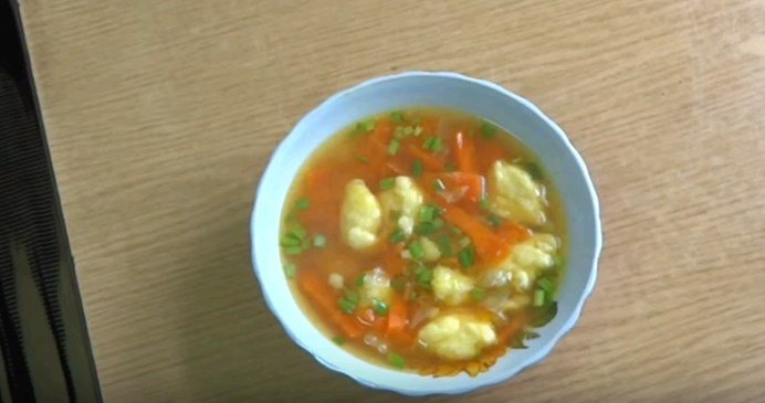 Покроковий рецепт приготування супу з галушками