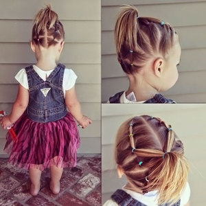 Красиві зачіски для маленьких дівчаток на довгі і середні волосся
