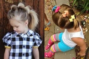 Красиві зачіски для маленьких дівчаток на довгі і середні волосся