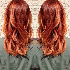 Мелірування на руде волосся: варіанти фарбування в темні і світлі тони різних відтінків