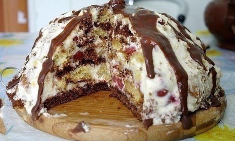 Торт «Панчо» з вишнею: покроковий рецепт з фото