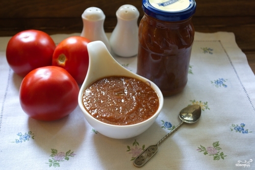 Аджика з помідор і часнику класичний рецепт з фото покроково