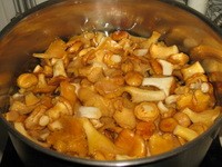 Смажені Лисички з картоплею рецепти приготування