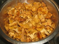 Смажені Лисички з картоплею рецепти приготування