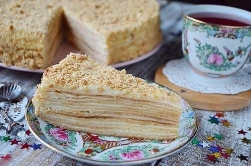 Торт Наполеон радянського часу — класичний рецепт з фото покроково