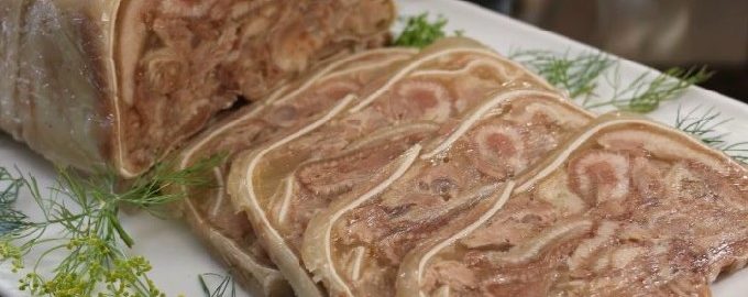 Холодець рецепт з свинячих ніжок, рульки і яловичини