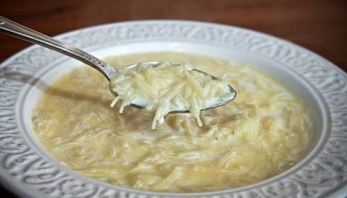 Молочний суп з вермішеллю рецепт