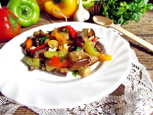 Салат з баклажанів на зиму солодких перців і помідорів найсмачніший