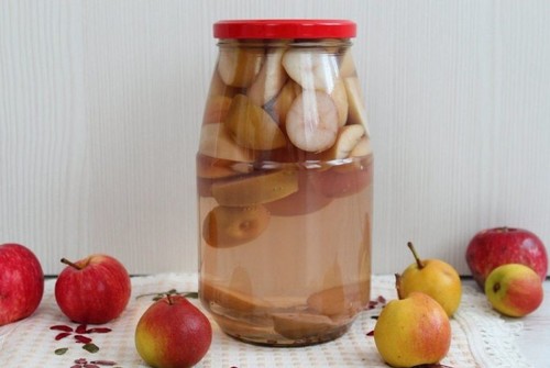 Компот з яблук на зиму на 3 літрову банку — 5 рецептів з фото покроково