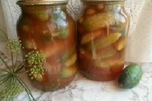 Огірки з кетчупом чилі в літрових банках на зиму — 5 рецептів з фото покроково