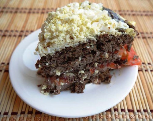 Печінковий торт — 5 смачних і простих рецептів з фото покроково