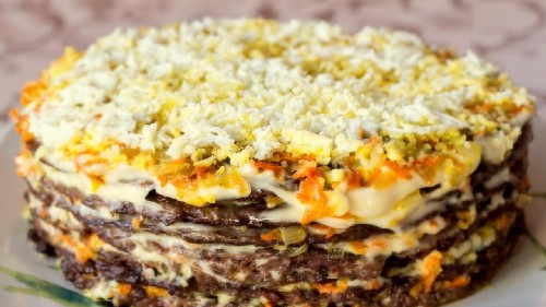 Печінковий торт з яловичої печінки – 6 смачних покрокових рецептів