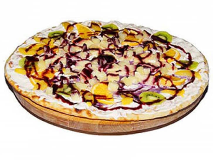 Смачна піца з фруктовим асорті   Смачний рецепт піци