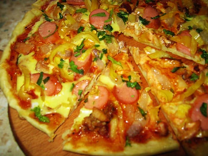 Смачна піца з яйцем   Смачний рецепт піци