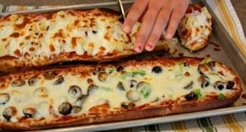 Піца на батоні   Смачний рецепт піци