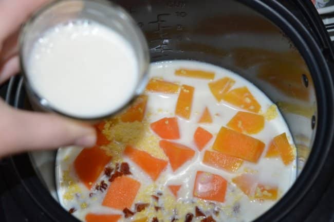 Молочна пшоняна каша з гарбузом і курагою в мультиварці   Рецепти для мультиварки
