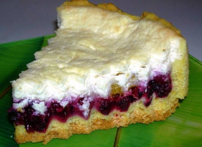 Пиріг з вишнями і сиром в мультиварці   Рецепти для мультиварки