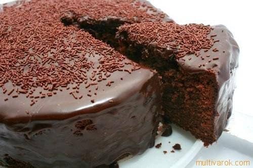 Шоколадний пиріг в мультиварці   Рецепти для мультиварки