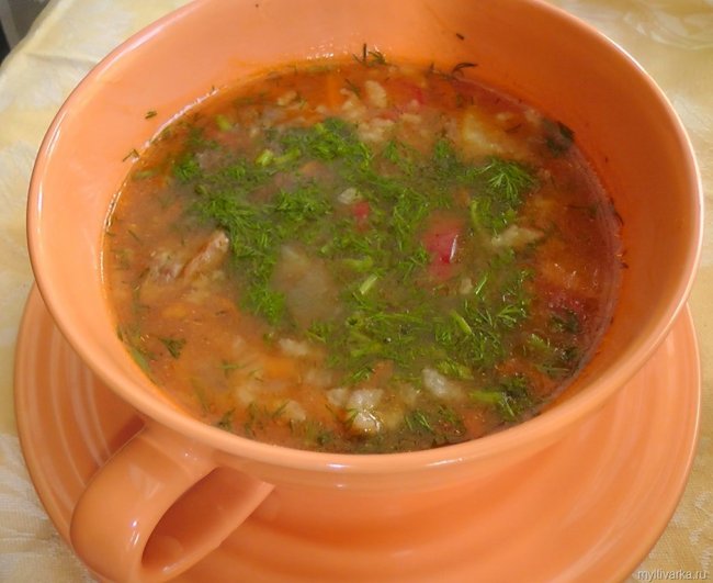 Суп харчо з баранини в мультиварці   Рецепти для мультиварки
