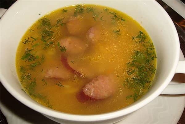 Суп з ковбасою в мультиварці   Рецепти для мультиварки
